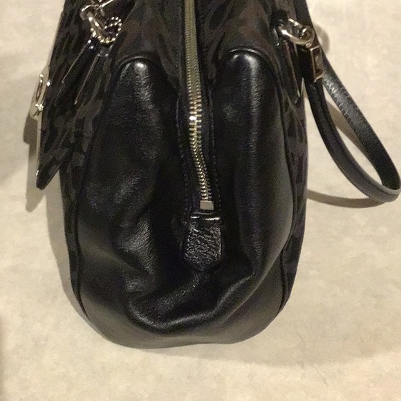 COACH MADISON OP ART SIGNATURE BLACK CANVAS TOTE HAND BAG COMES WITH 2 HANG TAGS - Picture 6 of 16